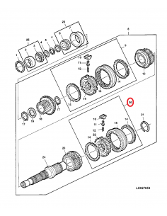 Synchronizer John Deere AL41728, AL39238 2