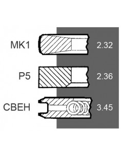 Segmenti Piston Ø 106.50 John Deere RE66271, RE521814 2