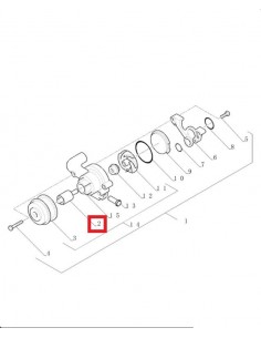 Water Pump Bearing Assy 16x129 mm 81876900, 87790208, 87800488, 87800489, 87800489R, 87840217, F2NN8530AA 2