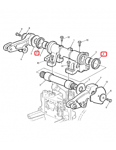 Simering 106x125x12.5 mm John Deere L75841