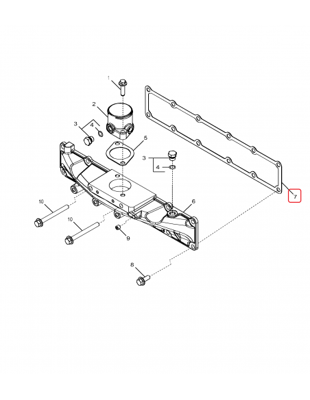 Gasket, Intake Manifold John Deere R515030
