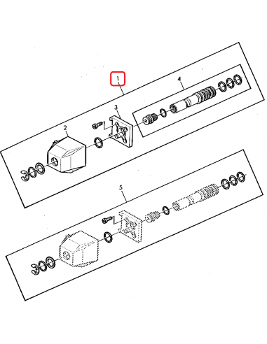 Valva Solenoid, Bobina Cuplare 4X4, 12V John Deere AL58788, AL30198, AL37367, PN463588, 463588, PN458670, 458670