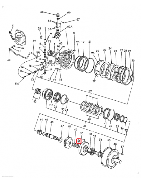 Seal 36x54x7.5 mm Ford New Holland D8NN7N839AA, 83913050, CR541688