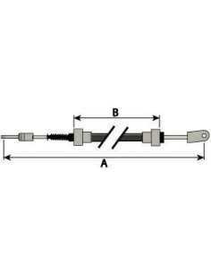 Clutch Cable 1480 mm 3670604M93, 3670604M95, 3670604M96, 4206156M91, 4206456M91 2