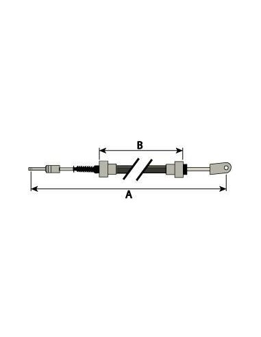 Clutch Cable 1480 mm 3670604M93, 3670604M95, 3670604M96, 4206156M91, 4206456M91