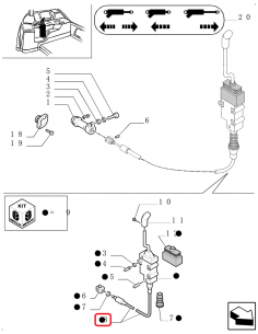 Distributor Cable 1130 mm Case IH, Fiat, New Holland 81862773, 81865857, F0NNM847BB 2
