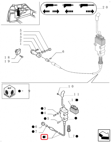 Cablu Distribuitor 1130 mm Case IH, Fiat, New Holland 81862773, 81865857, F0NNM847BB