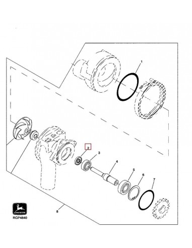 Seal, Water Pump 16x39x6.5 mm John Deere RE39134, AR93518