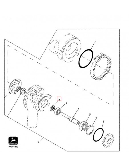 Seal, Water Pump 16x39x6.5 mm John Deere RE39134, AR93518 Seal, Water Pump 16x39x6.5 mm John Deere RE39134, AR93518