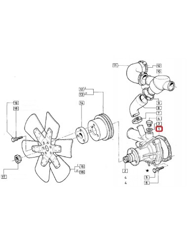 Gasket, Water Pump 22022101F