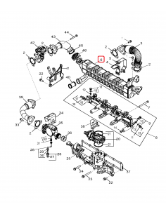 Heat Exchanger, Exhaust Gas Recirculation (EGR) (IT4) John Deere RE549738 2