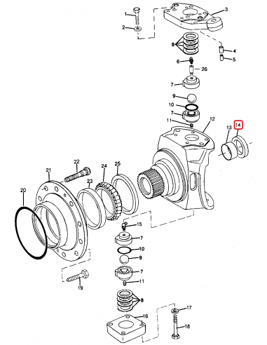 Simering 73x105x16 mm John Deere RE36279, RE60269, RE61248, RE64225, T14-075010500160-NCC
