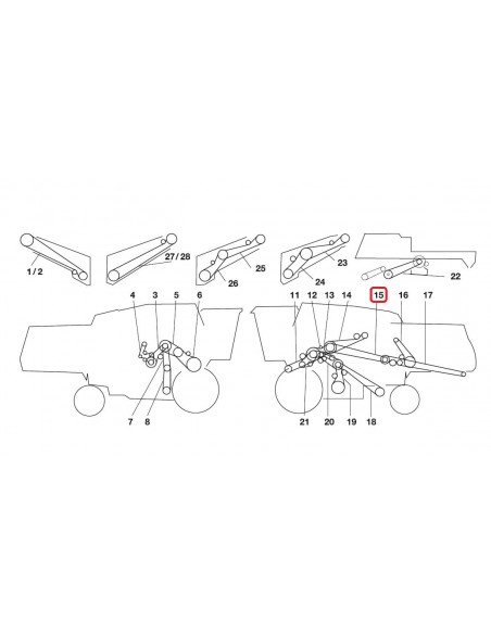 V-Belt 3HB-4855 mm (3HB-4876La) John Deere Z59286, Gates 0224406, 072032737, 72032737, AP1001911, 072032737, 72032737, 47441074,