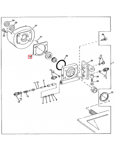 Shim Auxiliary Steering Pump 0.038 mm (.0015") John Deere R116341