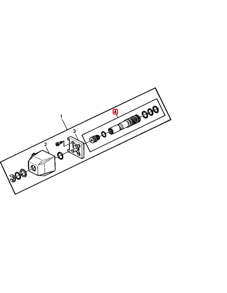Valva Solenoid 4X4, 12V John Deere AL62655, AL58788, AL30198, AL37367, PN463588, 463588, PN458670, 458670
