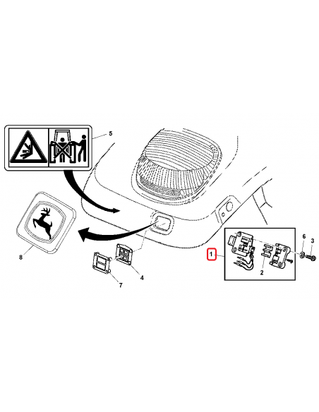 AL172871,  AL170735, AL81040, John Deere, Tractor