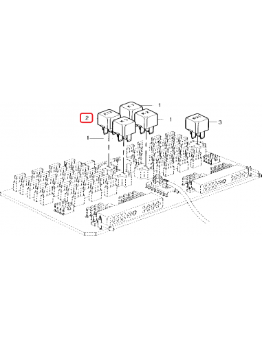 Releu John Deere AZ41825, V23134-M52-C642, 12V, ++1547