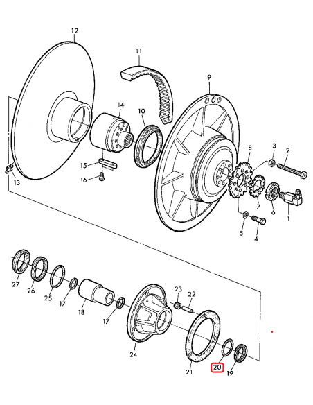O-Ring Variator Toba John Deere Z42028