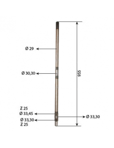 Shaft, PTO Drive 953 mm Ford New Holland 83913807, D8NN7A684AB, 87767015, 87554791 2