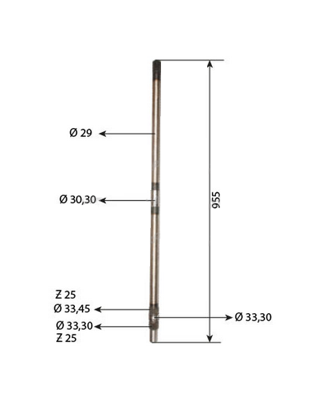 Ax Priza Putere 953 mm Ford New Holland 83913807, D8NN7A684AB, 87767015, 87554791