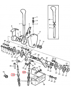 Gear Shifting Cable, Gearbox Cable 2860 mm John Deere AZ34571 2