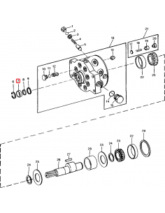 Simering Pompa Hidraulica 35x51 mm John Deere RE28790, AR52224, SP-034905080120-SCC 2