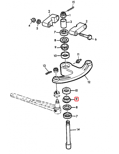 Bearing Cone 20.63x49.23 mm John Deere JD8128, 4T-09081