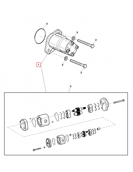 Hydraulic Pump 28 Cm³  John Deere SJ13608, RE264112