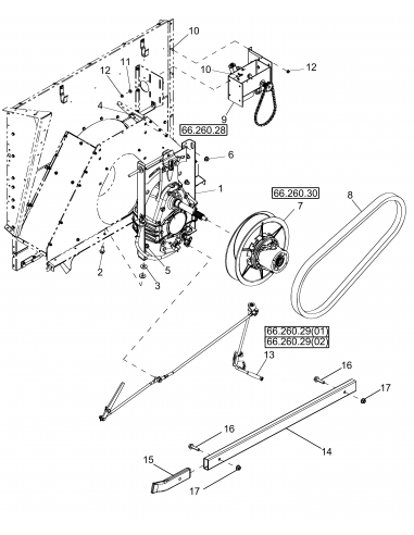 Curea Rotor 76.2x2790 mm Case IH 87714971, 87615553, 0751553, AP1005539