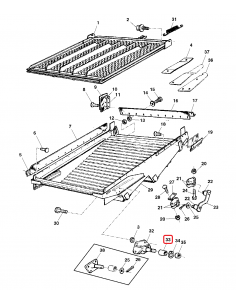Bush, Grain Pan 20x41x38 mm John Deere AZ30671, AZ54780 2