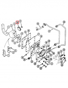 Oil Pump Gear 16.5x63x15 mm Z-23 Case IH 59369C1 2