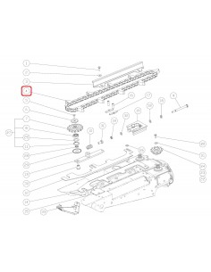 Lant Header Porumb 72 Zale - 9 Pinteni Capello 03.2013.01, 03201301, 0009350690, 000.935069.0 2