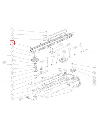 Lant Header Porumb 72 Zale - 9 Pinteni Capello 03.2013.01, 03201301, 0009350690, 000.935069.0