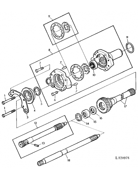 Pompa Ulei Transmisie John Deere AL120106, AL28923, AL30154, AL39355, AL41639, AL64139, AL69761