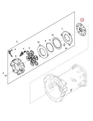 Disc Ambreiaj 310 mm 24.5x27.2 mm Z-20 John Deere YZ90755, 331030610, 3773