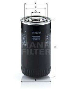 Filtru Ulei W950/26
