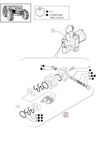 Hydraulic Pump, Transmission 25.7 CC 82031027, LG00950003, 567LG00950003