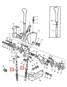 Cablu Cutie Viteza 2.500 mm John Deere AZ34570 2