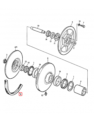 Curea Tractiune 3285 mm La John Deere Z34121, Z31121, P40058, CQ02867, CQ2867, XCQ02867, XCQ2867